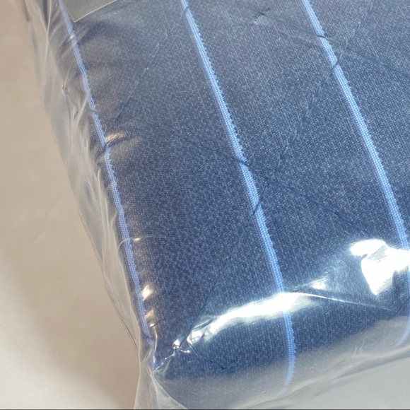 Threshold EURO Navy White Stripe Pillow Sham - Picture 4 of 5